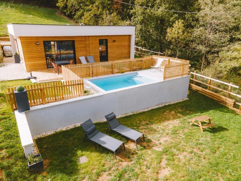La Booa - Ecolodge En Ardeche - Piscine Privee - Ecolodgite Ozon  Bagian luar foto